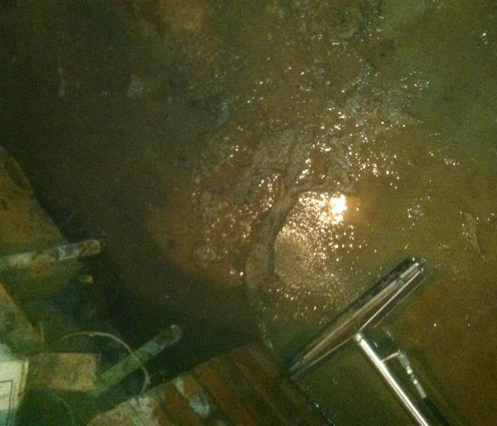 sewage on basement floor in Chillicothe, OH home